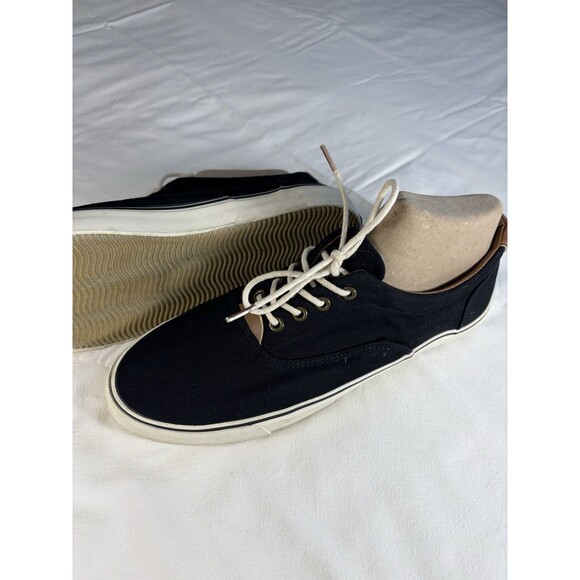 Bass G.H. Bass & Co. Women's Navigate Canvas Loafer Black/White Size 9.5 M Flat - Picture 3 of 5